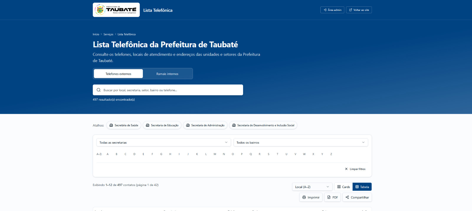 Lista Telefônica